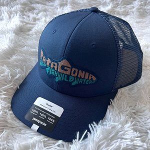 Patagonia Take a Stand Trout hat, navy w/Wild Waterline, camping & fishing gear